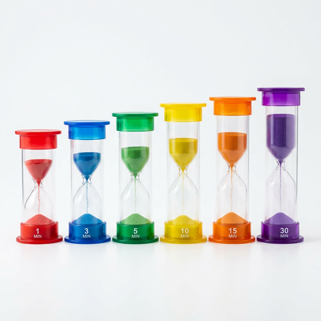 Visual Sand Timer Set - 6 Pack